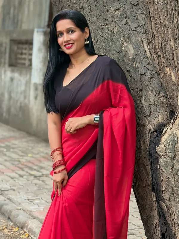 Daily_Wear_Georgette_Padding_Saree_With_Unstitched_Blouse_Piece