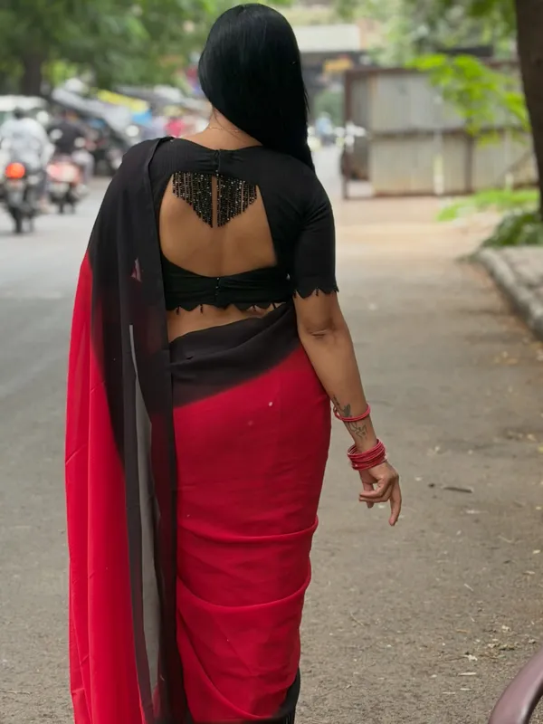Daily_Wear_Georgette_Padding_Saree_With_Unstitched_Blouse_Piece