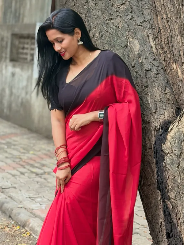 Daily_Wear_Georgette_Padding_Saree_With_Unstitched_Blouse_Piece