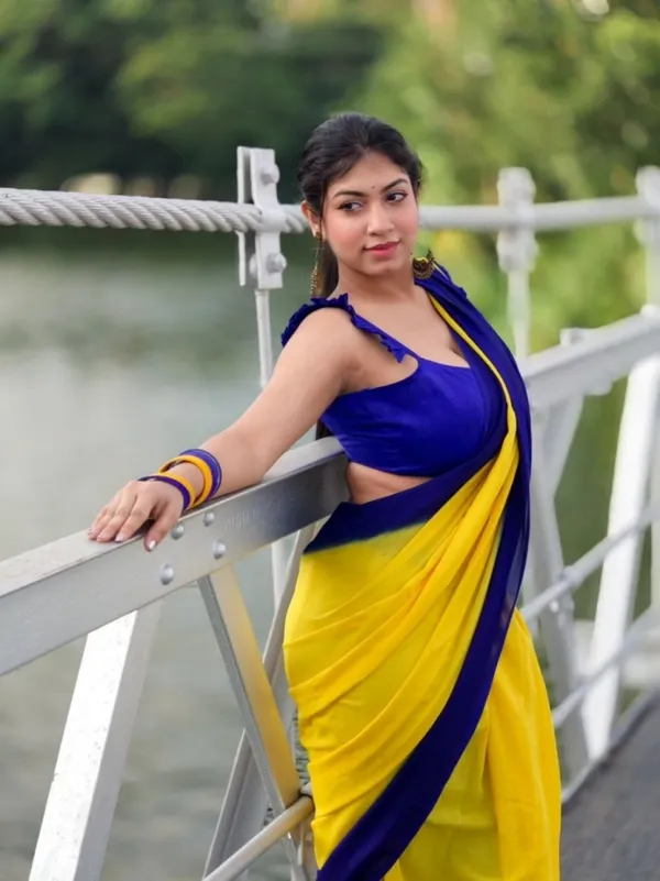 Daily_Wear_Georgette_Padding_Saree_With_Unstitched_Blouse_Piece