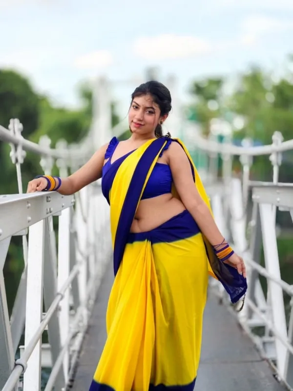 Daily_Wear_Georgette_Padding_Saree_With_Unstitched_Blouse_Piece