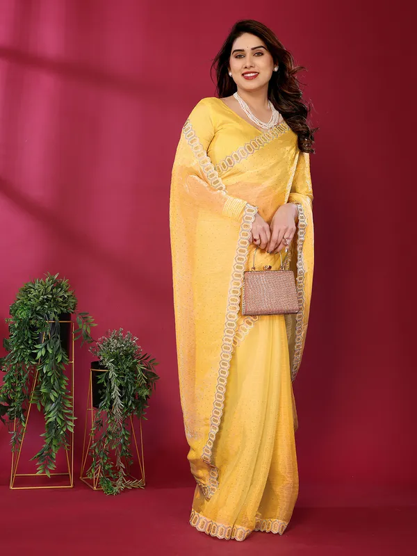 Women's_Soft_Zimmy_Choo_Silk_Fabric_Stone_Work_Saree_(Yellow)