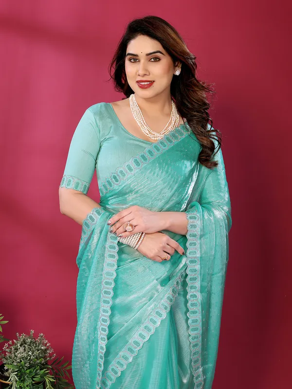 Women's_Soft_Zimmy_Choo_Silk_Fabric_Stone_Work_Saree_(Seablue)
