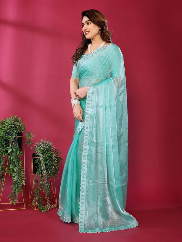Women's_Soft_Zimmy_Choo_Silk_Fabric_Stone_Work_Saree_(Seablue)