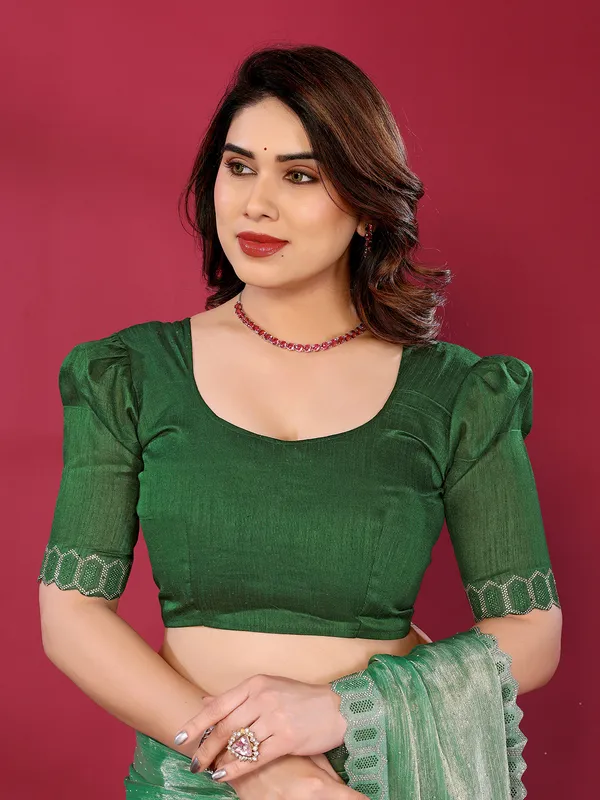 Women's_Soft_Zimmy_Choo_Silk_Fabric_Stone_Work_Saree_(Green)