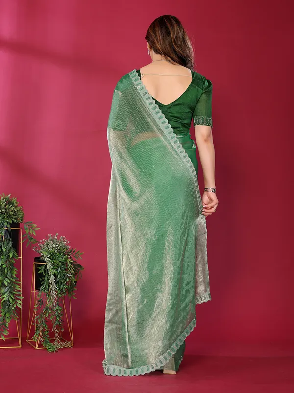 Women's_Soft_Zimmy_Choo_Silk_Fabric_Stone_Work_Saree_(Green)