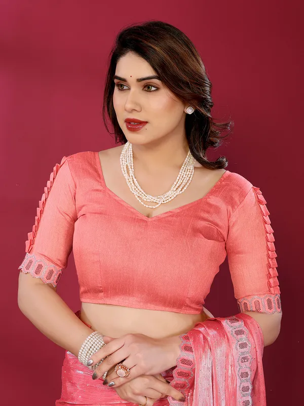 Women's_Soft_Zimmy_Choo_Silk_Fabric_Stone_Work_Saree_(Peach)