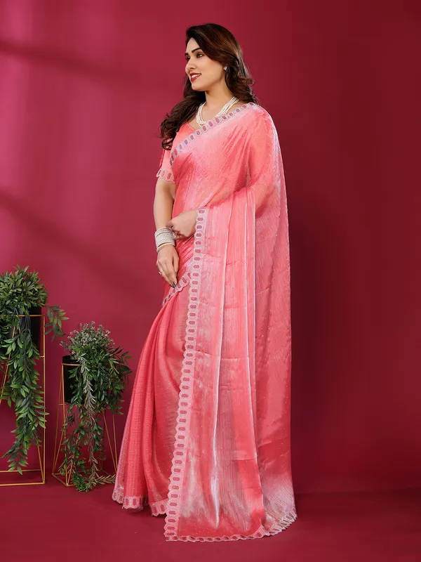 Women's_Soft_Zimmy_Choo_Silk_Fabric_Stone_Work_Saree_(Peach)
