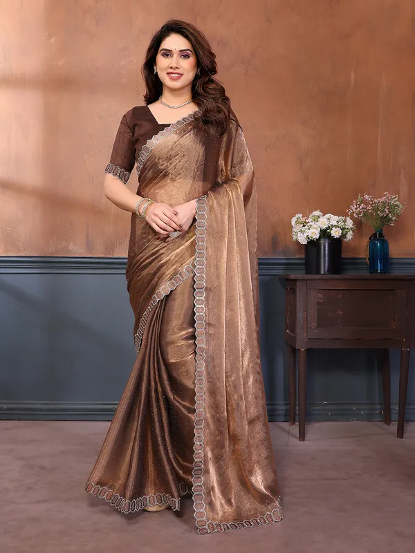 Women's_Soft_Zimmy_Choo_Silk_Fabric_Stone_Work_Saree_(BROWN)