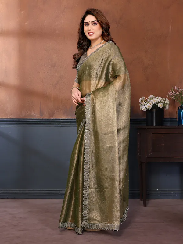 Women's_Soft_Zimmy_Choo_Silk_Fabric_Stone_Work_Saree_(MAHENDI)