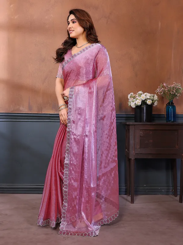 Women's_Soft_Zimmy_Choo_Silk_Fabric_Stone_Work_Saree_(PURPLE)