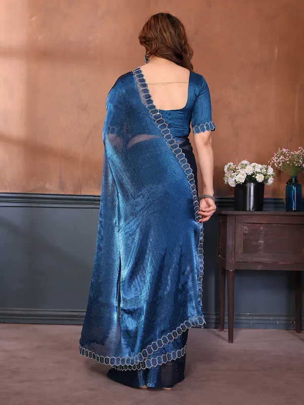 Women's_Soft_Zimmy_Choo_Silk_Fabric_Stone_Work_Saree_(BLUE)