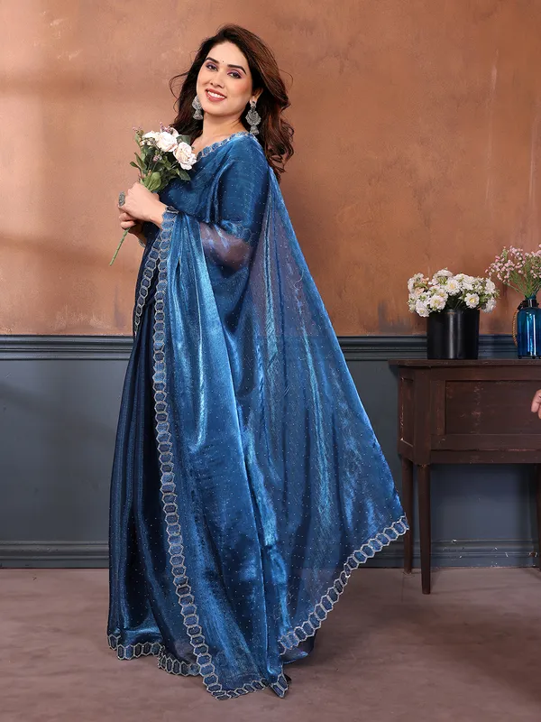 Women's_Soft_Zimmy_Choo_Silk_Fabric_Stone_Work_Saree_(BLUE)
