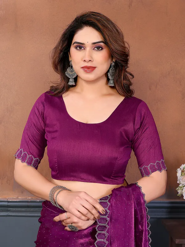 Women's_Soft_Zimmy_Choo_Silk_Fabric_Stone_Work_Saree_(WINE)