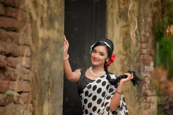 Printed_Daily_Wear_Georgette_Saree_With_Unstitched_Blouse_Piece