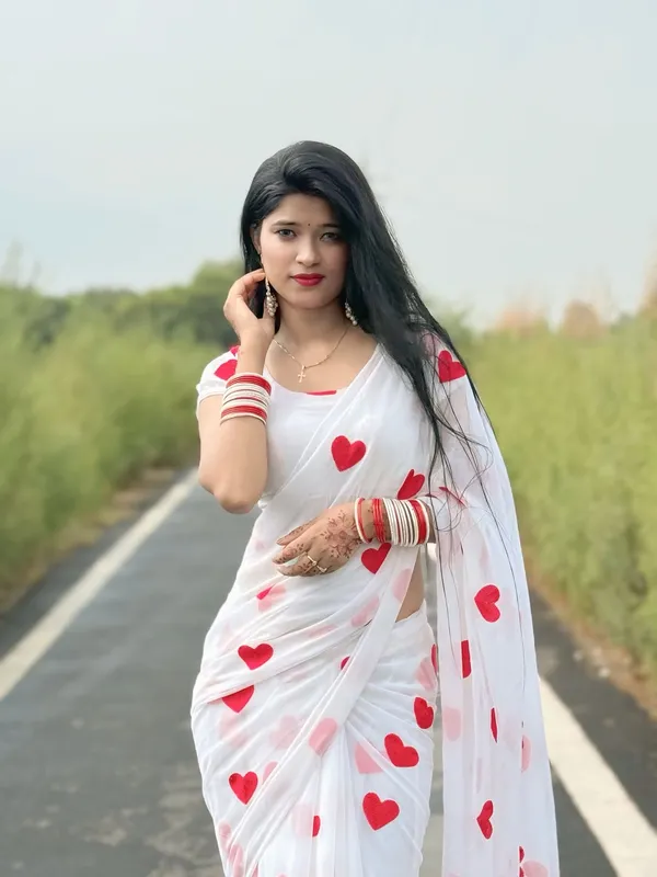 Georgette_embroidered_chiffon_saree_with_blouse_piece
