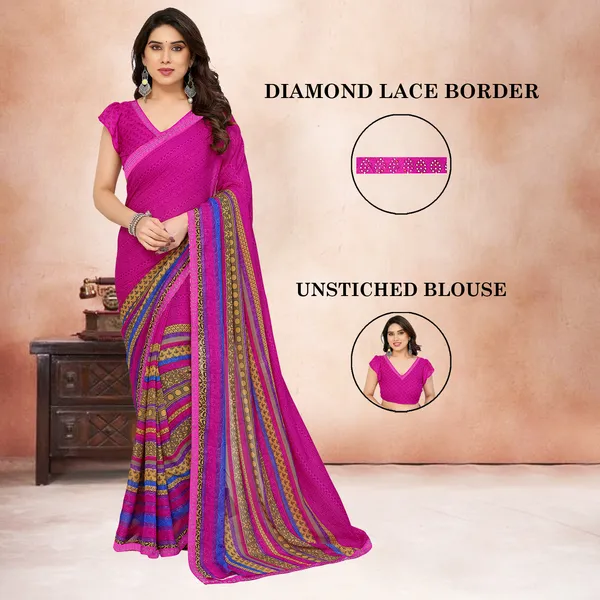 Embellished,_Paisley,_Printed_Bollywood_Georgette_Lace_Border_Dimond_Lace_Border_Saree_(Pink)
