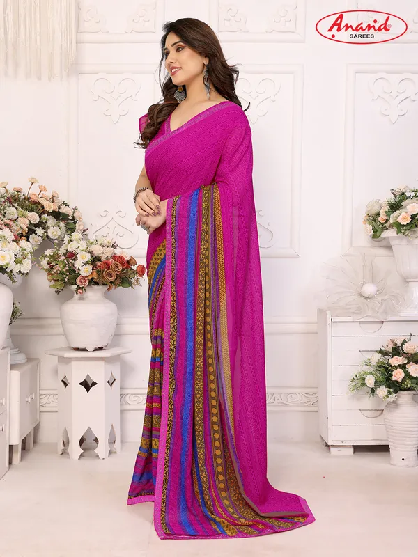 Embellished,_Paisley,_Printed_Bollywood_Georgette_Lace_Border_Dimond_Lace_Border_Saree_(Pink)
