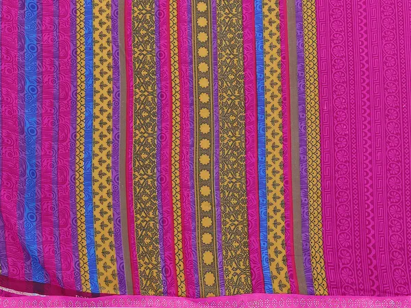 Embellished,_Paisley,_Printed_Bollywood_Georgette_Lace_Border_Dimond_Lace_Border_Saree_(Pink)
