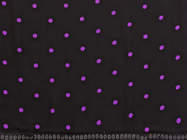 Embellished,_Polka_Print_Bollywood_Georgette_Lace_Border_Dimond_Lace_Border_Saree_(Purple,_Black)