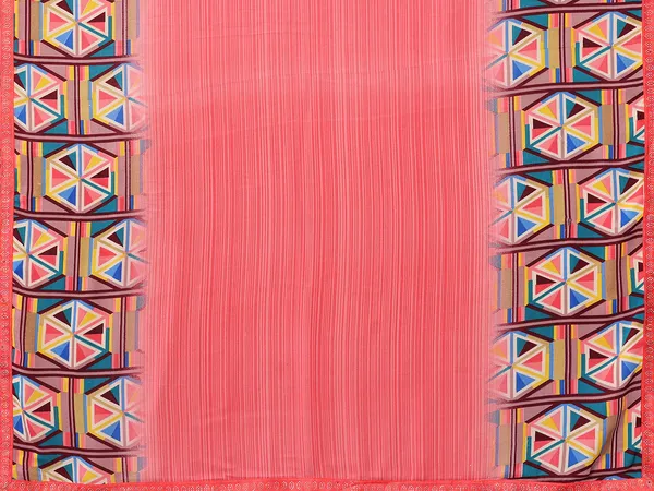 Embellished,_Ombre,_Geometric_Print_Bollywood_Georgette_Saree_(Pink)