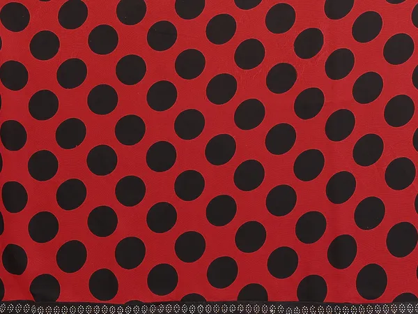 Embellished,_Polka_Print_Bollywood_Georgette_Lace_Border_Dimond_Lace_Border_Saree_(Red,_Black)