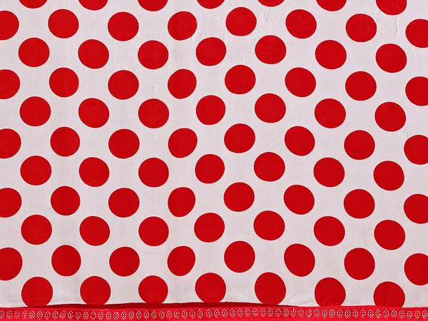 Embellished,_Polka_Print_Bollywood_Georgette_Lace_Border_Dimond_Lace_Border_Saree_(Red,_White)