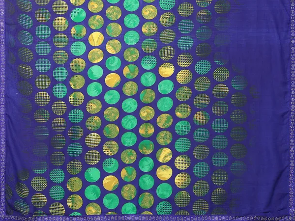 Embellished,_Geometric_Print_Bollywood_Georgette_Saree_(Blue)