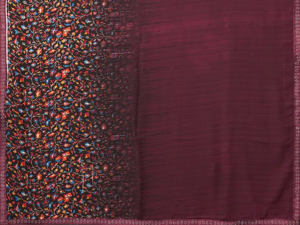 Embellished,_Floral_Print_Bollywood_Georgette_Saree_(Brown)