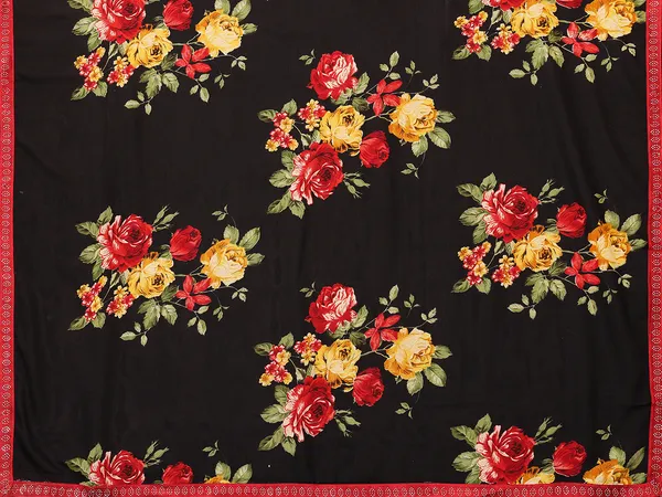 Embellished,_Floral_Print_Bollywood_Georgette_Saree_(Black)