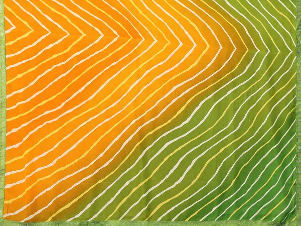 Embellished,_Ombre,_Striped,_Printed_Leheria_Georgette_Saree_(Green,_Yellow,_Orange)