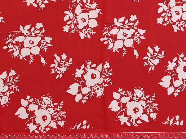 Embellished,_Floral_Print_Bollywood_Georgette_Lace_Border_Dimond_Lace_Border_Saree_(Red)
