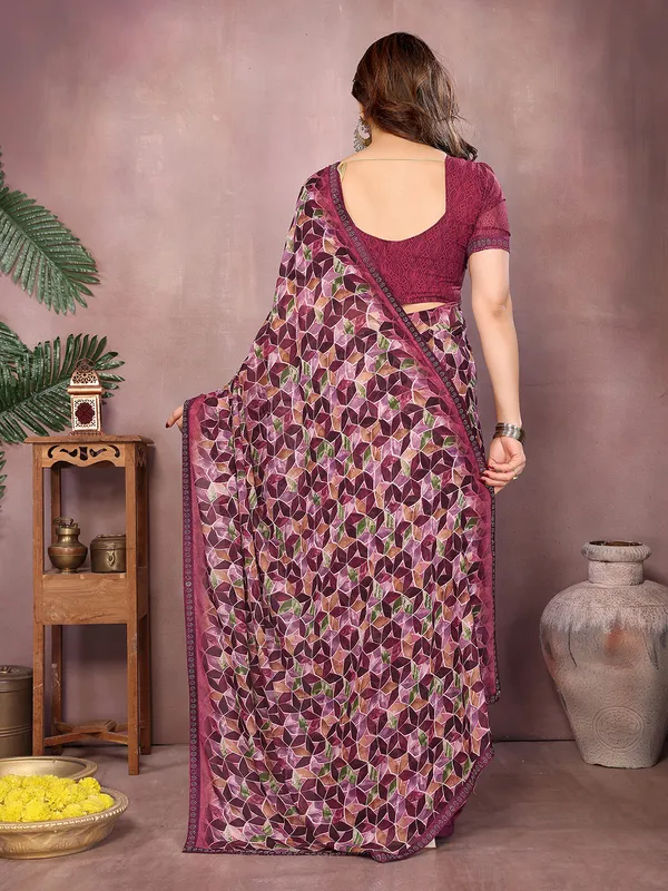 Geometric_Print_Bollywood_Georgette_Saree��(Pink,_Purple)