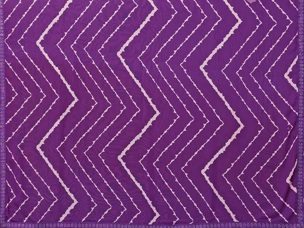 Embellished,_Striped,_Printed_Leheria_Georgette_Saree_(Purple)