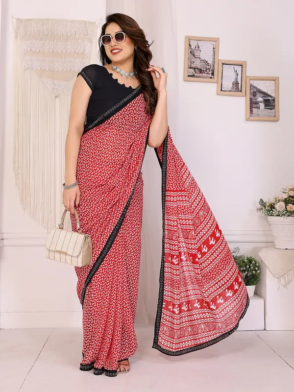 Georgette_Diamond_lace_Border_Saree_With_Unstitched_Blouse_Piece
