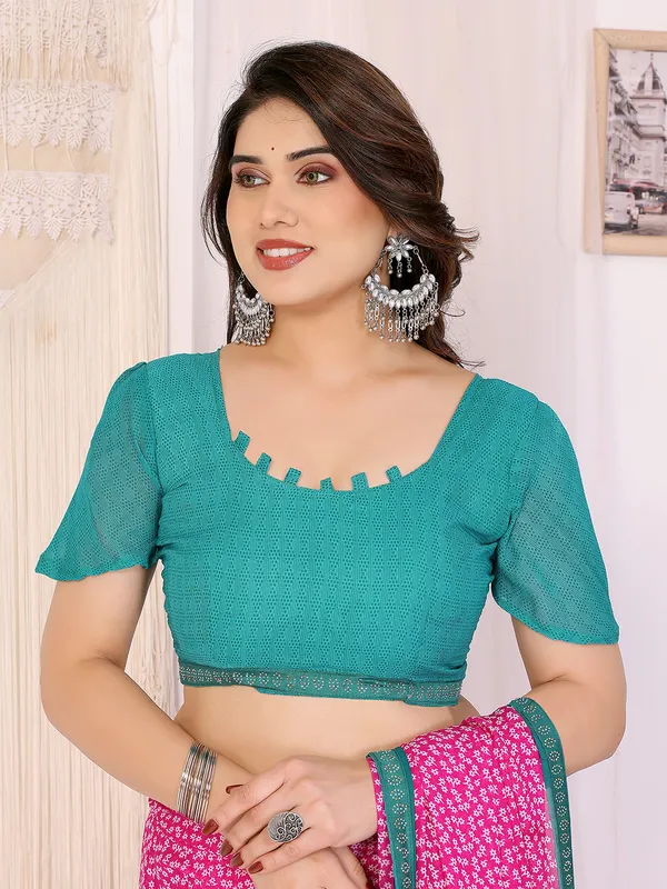 Georgette_Diamond_lace_Border_Saree_With_Unstitched_Blouse_Piece