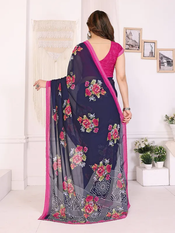 Georgette_Diamond_lace_Border_Saree_With_Unstitched_Blouse_Piece