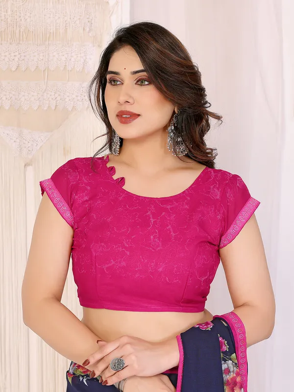 Georgette_Diamond_lace_Border_Saree_With_Unstitched_Blouse_Piece