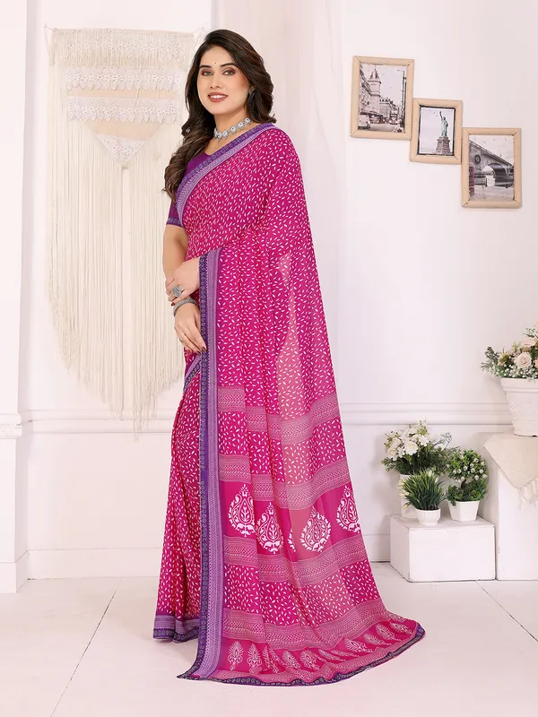 Georgette_Diamond_lace_Border_Saree_With_Unstitched_Blouse_Piece
