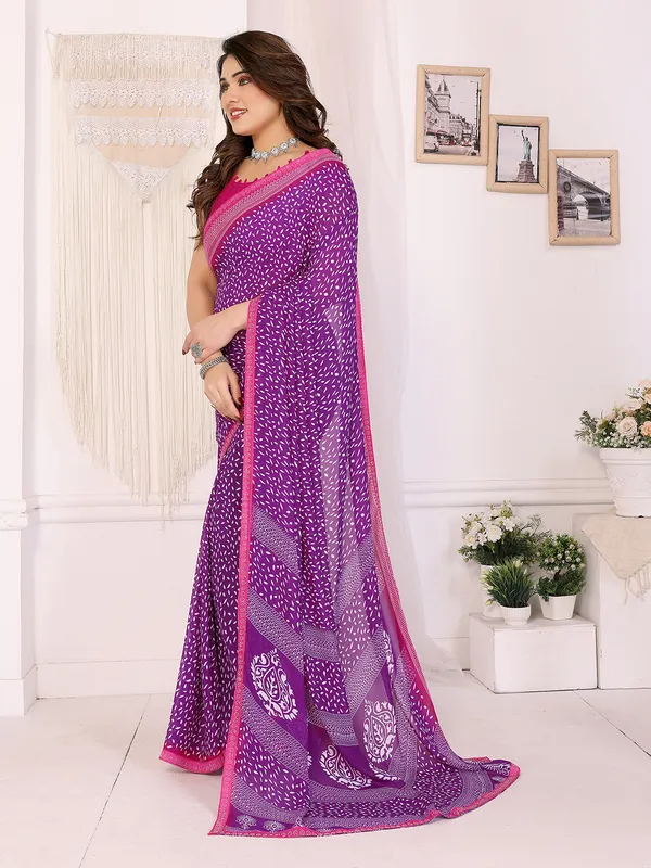 Georgette_Diamond_lace_Border_Saree_With_Unstitched_Blouse_Piece