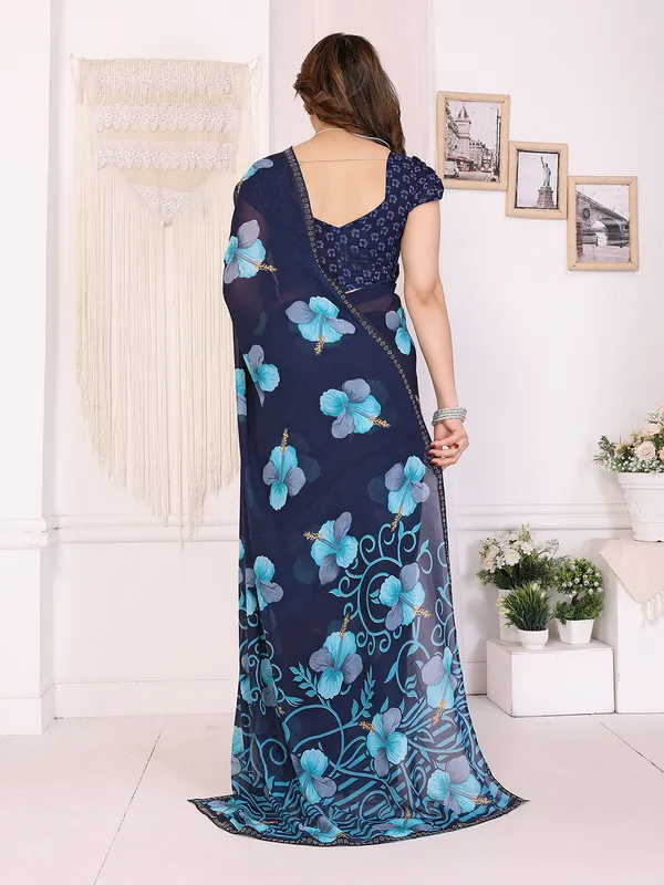 Georgette_Diamond_lace_Border_Saree_With_Unstitched_Blouse_Piece