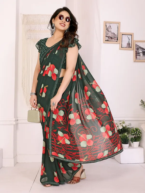 Georgette_Diamond_lace_Border_Saree_With_Unstitched_Blouse_Piece