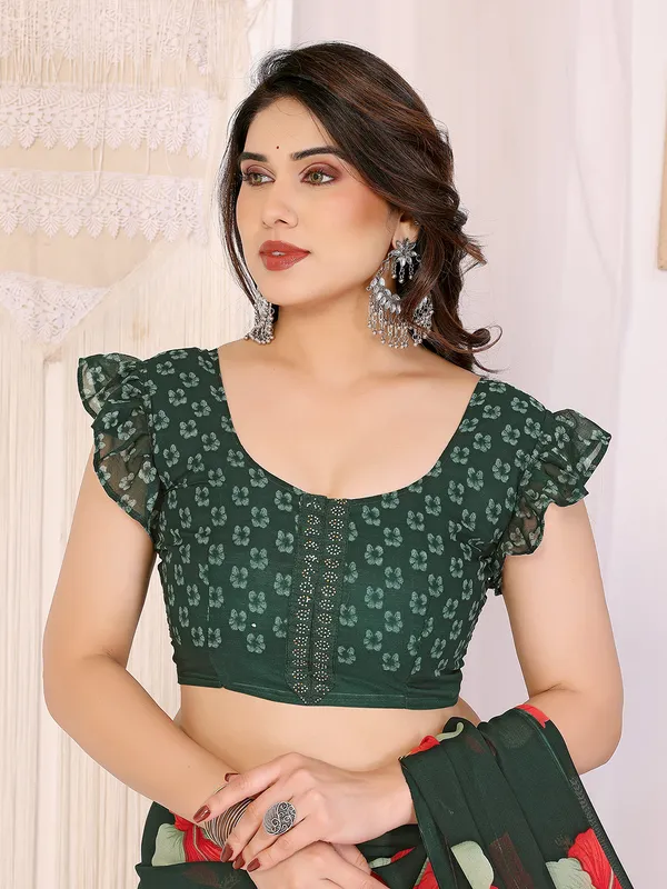 Georgette_Diamond_lace_Border_Saree_With_Unstitched_Blouse_Piece