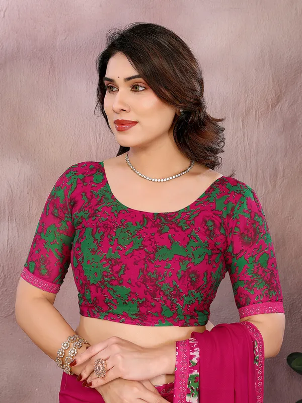 Georgette_Diamond_lace_Border_Saree_With_Unstitched_Blouse_Piece