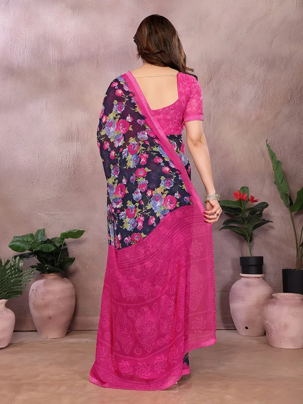 Georgette_Diamond_lace_Border_Saree_With_Unstitched_Blouse_Piece