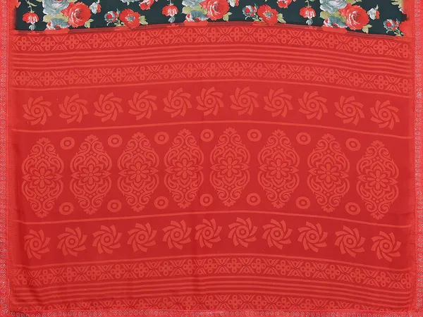 Georgette_Diamond_lace_Border_Saree_With_Unstitched_Blouse_Piece