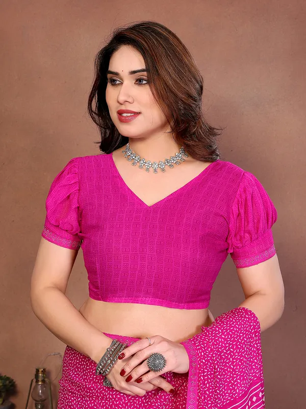 Printed_Lace_Border_Saree_With_UnStitched_Blouse_Piece_(PINK)