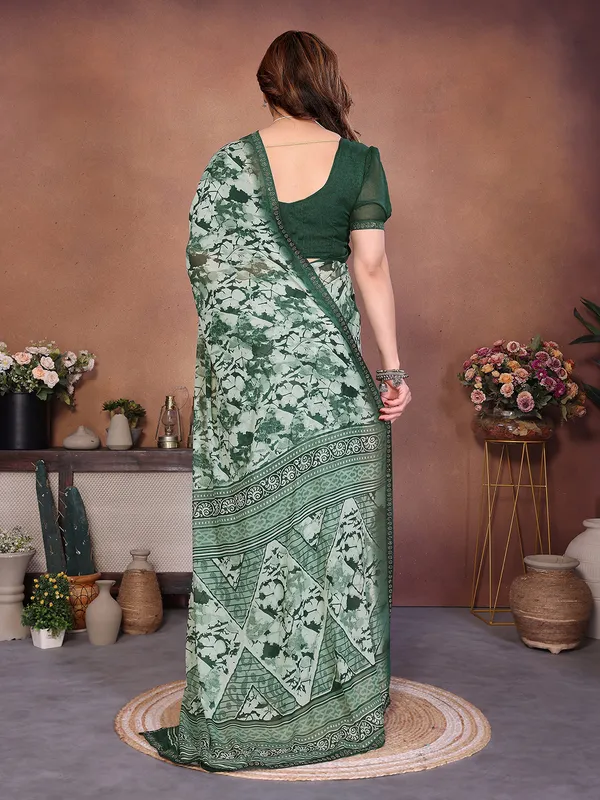 Printed_Lace_Border_Saree_With_UnStitched_Blouse_Piece_(GREEN)
