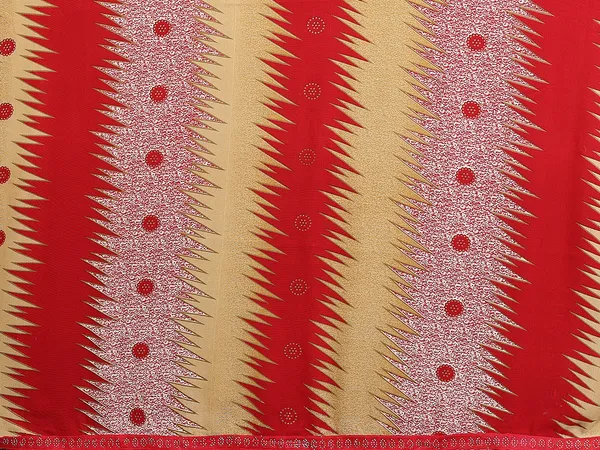 Printed_Lace_Border_Saree_With_UnStitched_Blouse_Piece_(RED)