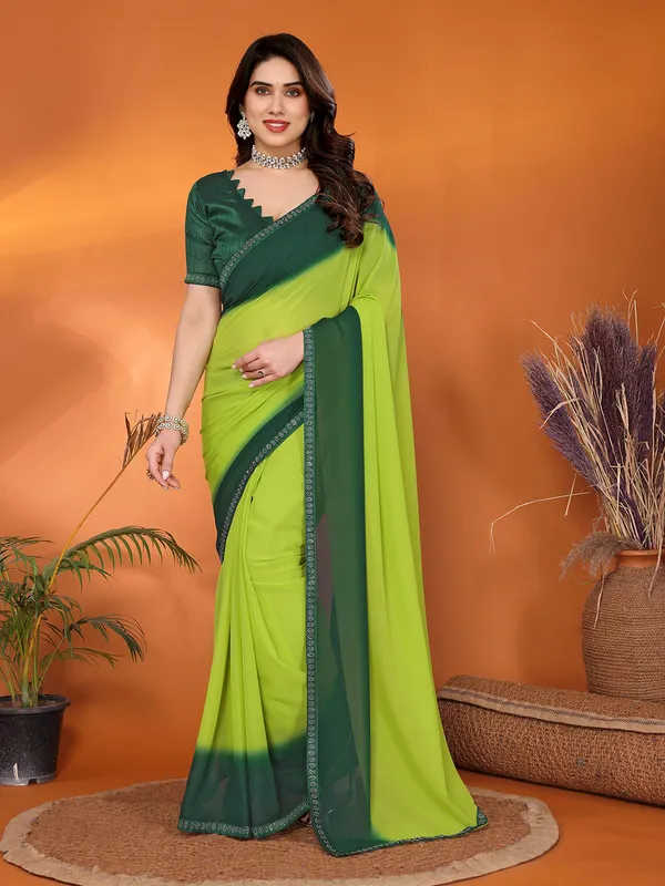 Georgette_Diamond_lace_Border_Saree_With_Unstitched_Blouse_Piece